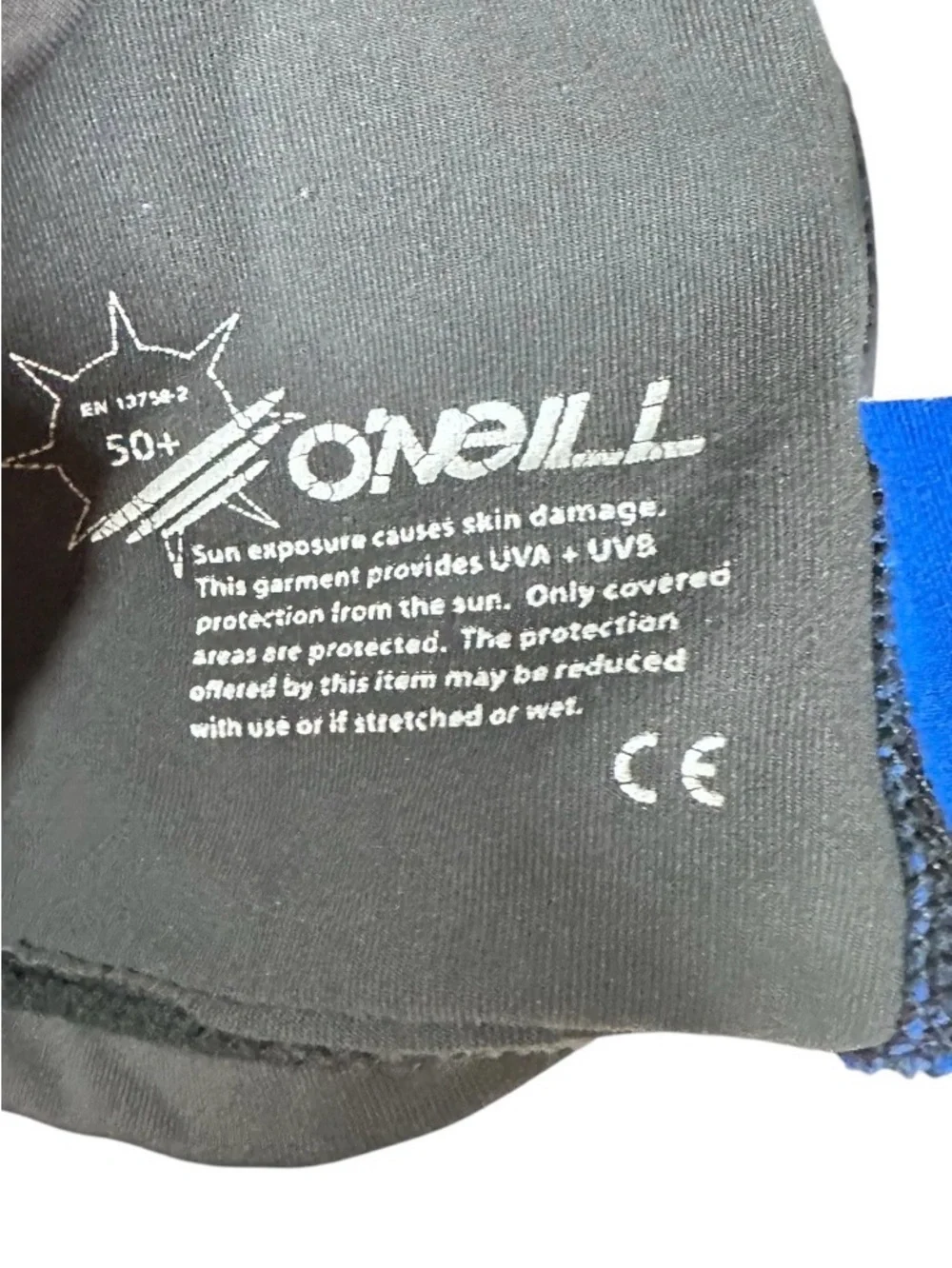 O'Neill Shirt Kids XL Grey Black Basic Skins Rash Guard 50+ UPF Surf